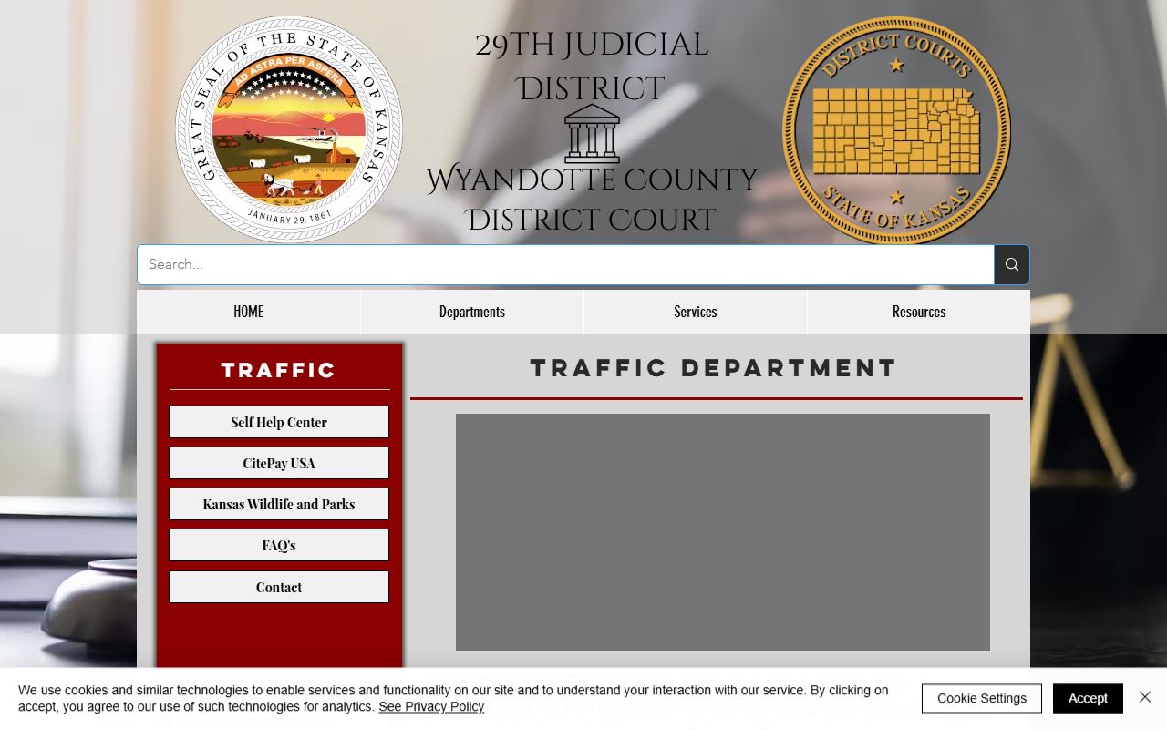 Wyandotte County court dockets Traffic Department source page