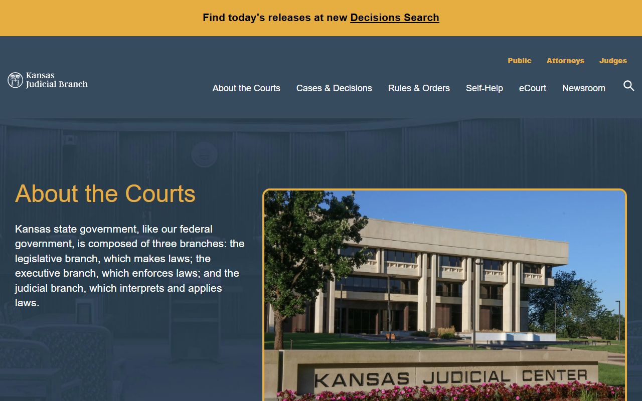 Wyandotte County District Court Kansas Judicial Branch court system overview